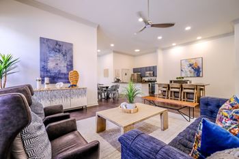 Resident lounge with media